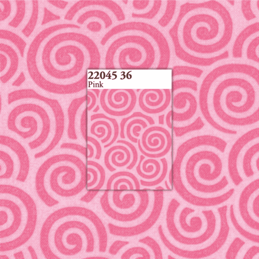 Me and My Sister: Favourites 22045 36 (Pink Swirls) - Three Wishes Patchwork Fabric