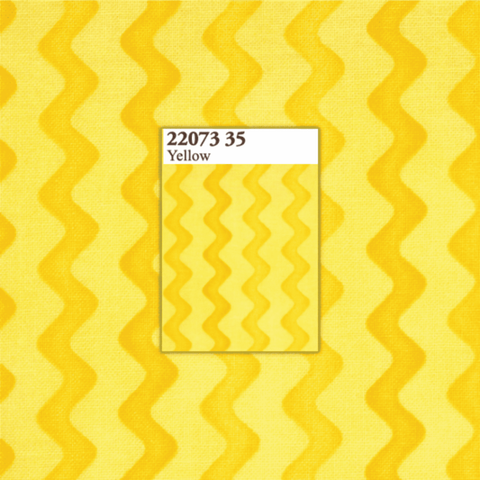 Me and My Sister: Favourites 22073 35 (Rick Rack: Yellow) - Three Wishes Patchwork Fabric