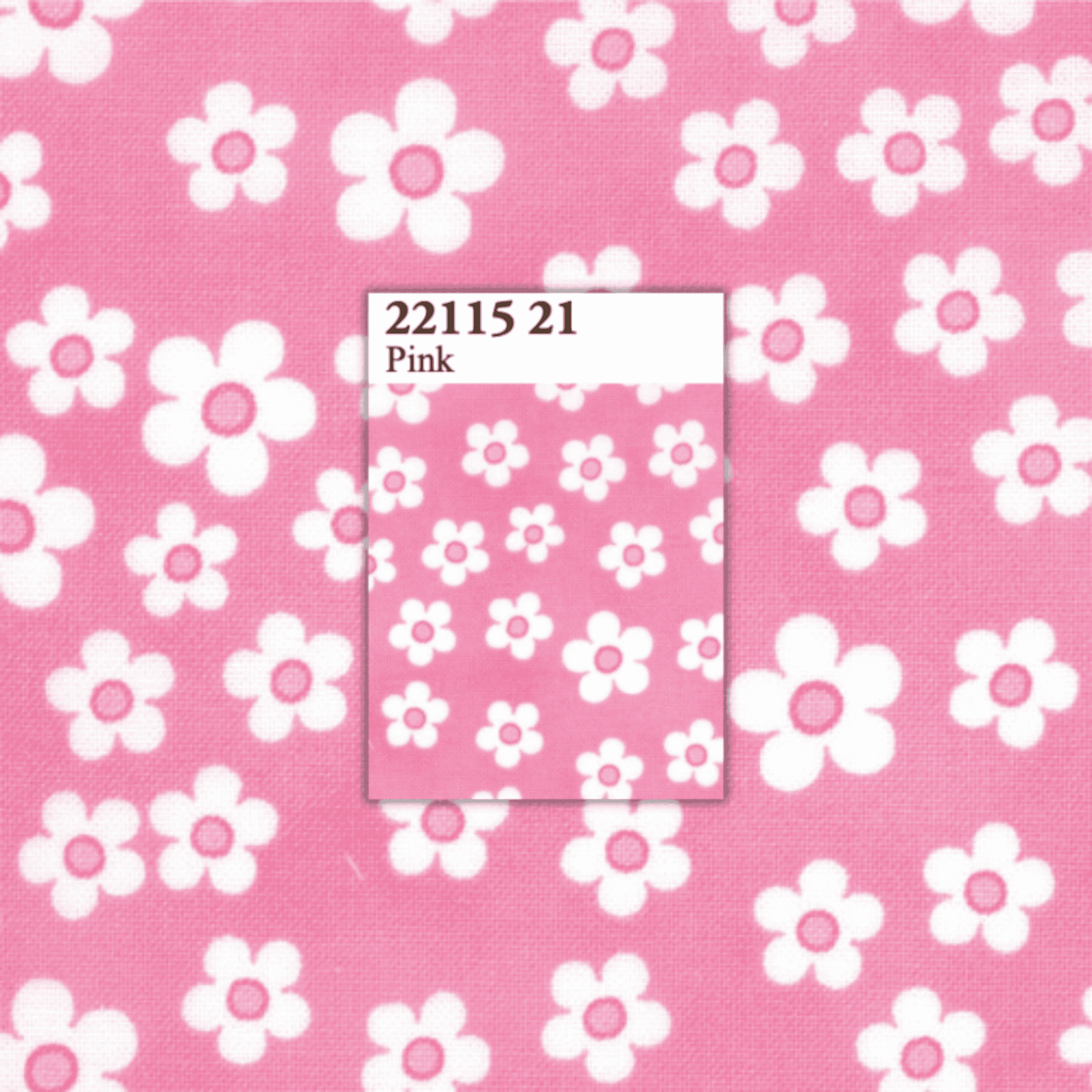 Me and My Sister: Favorites 22115 21 (Pink Flowers) - Three Wishes Patchwork Fabric