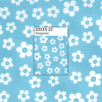 Me and My Sister: Favorites 22115 22 (Turquoise Flowers) - Three Wishes Patchwork Fabric