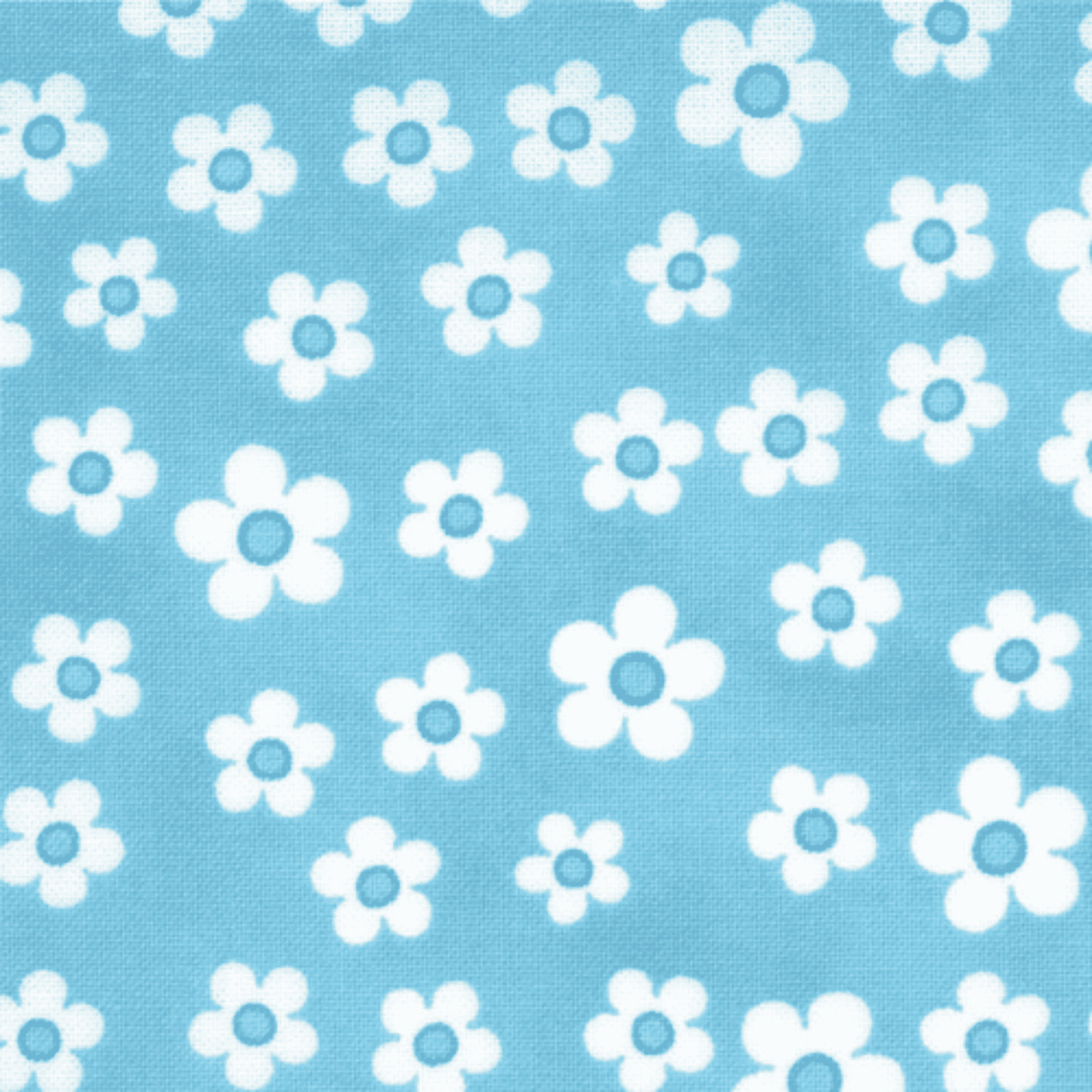 Me and My Sister: Favorites 22115 22 (Turquoise Flowers) - Three Wishes Patchwork Fabric