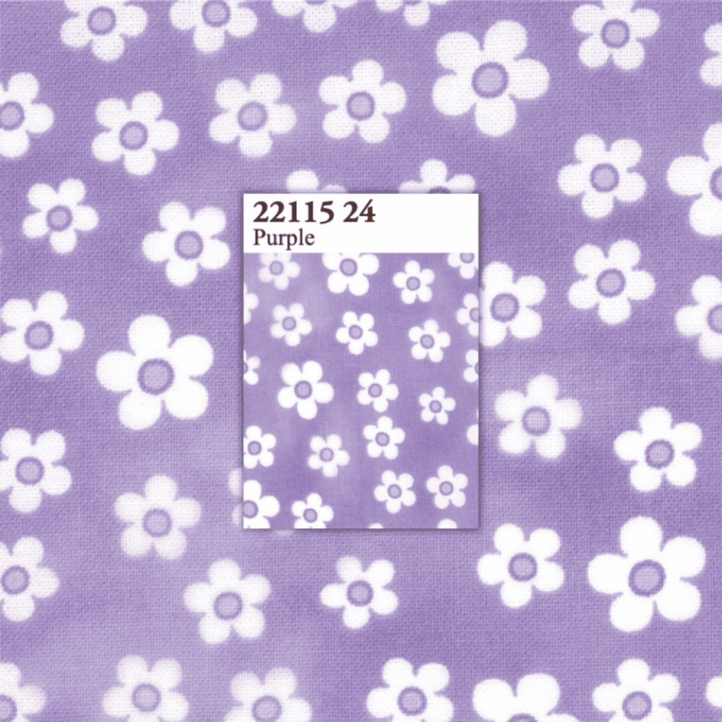 Me and My Sister: Favorites 22115 24 (Purple Flowers) - Three Wishes Patchwork Fabric