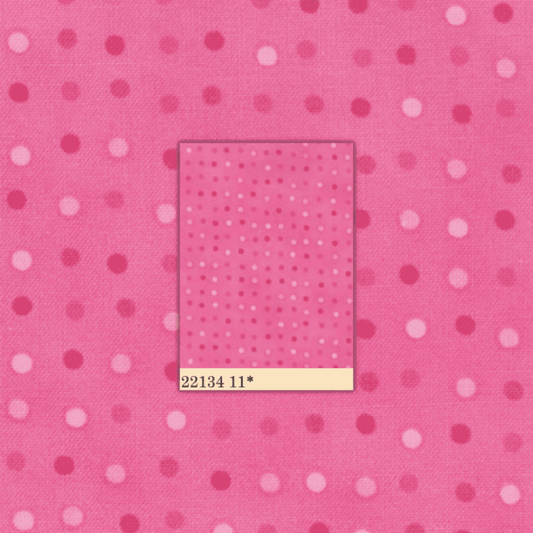 Me and My Sister: Happy 22134 11 (Pink Dots) - Three Wishes Patchwork Fabric