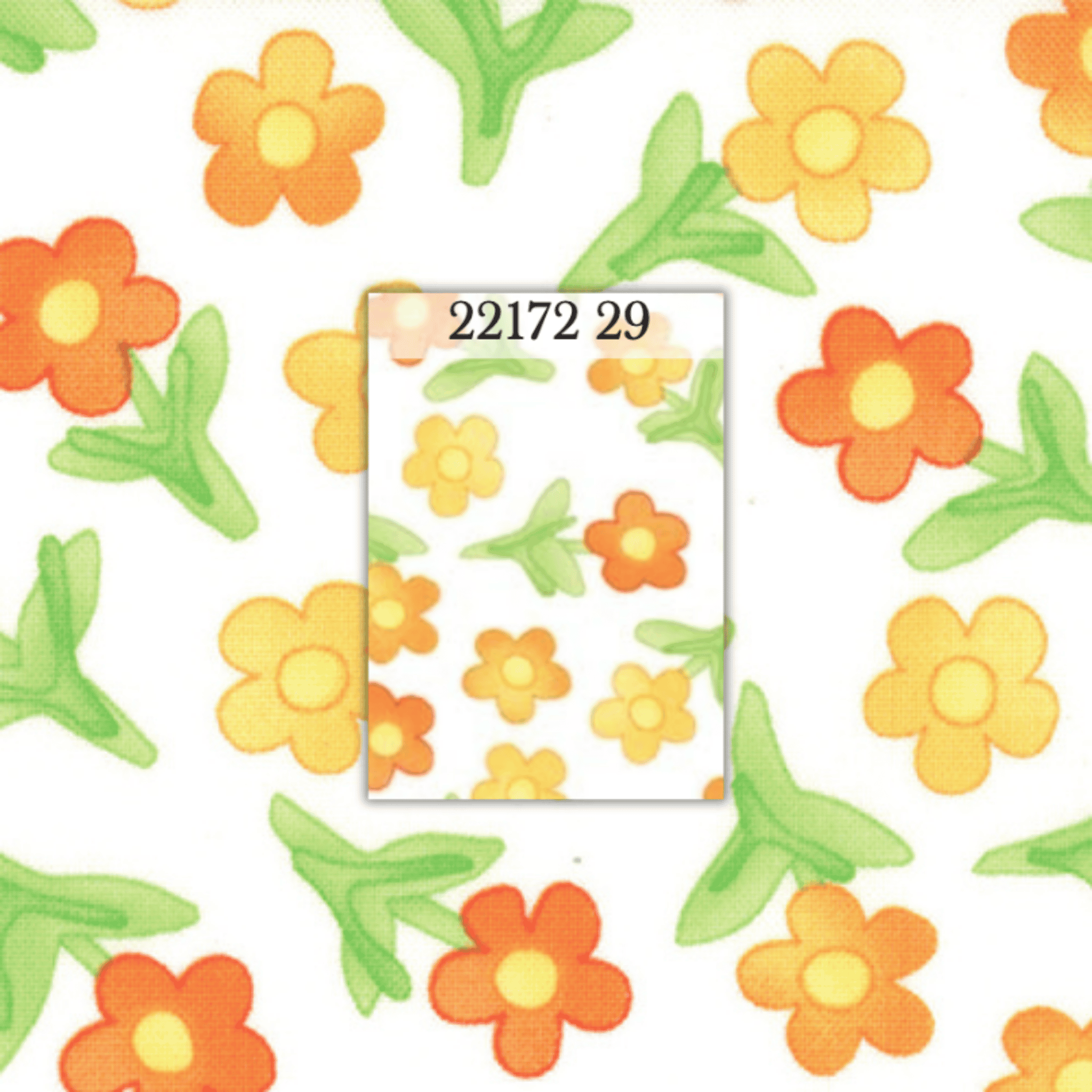 Me and My Sister: Twirl 22172 29 (Orange Flower) - Three Wishes Patchwork Fabric