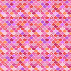 Mermaid scales pink coral orange purple lavender fabric for children's quilts nursery and kids patchwork projects