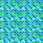 Mermaid scales blue turquoise aqua green fabric for children's quilts nursery and kids patchwork projects