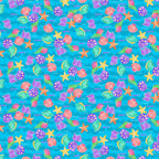 Shells starfish purple pink coral orange turquoise fabric for children's quilts nursery and kids patchwork projects