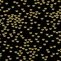 Metallic gold butterflies black fabric for makeup bags tote bags zip pouches gift bags girls quilts spring quilts and patchwork sewing projects