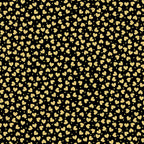 Metallic gold hearts black fabric for makeup bags zip pouches tote bags gift bags Valentine's Day Mother's Day birthday décor and quilting projects