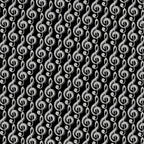 Metallic silver tiny treble clef G clef music notes black fabric for music quilts music book bags teacher gifts and patchwork projects