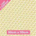Metallic gold treble clef G clef music notes cream fabric for music quilts music book bags teacher gifts and patchwork projects