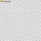 Metallic silver small treble clef G clef music notes white fabric for music quilts music book bags teacher gifts and patchwork projects