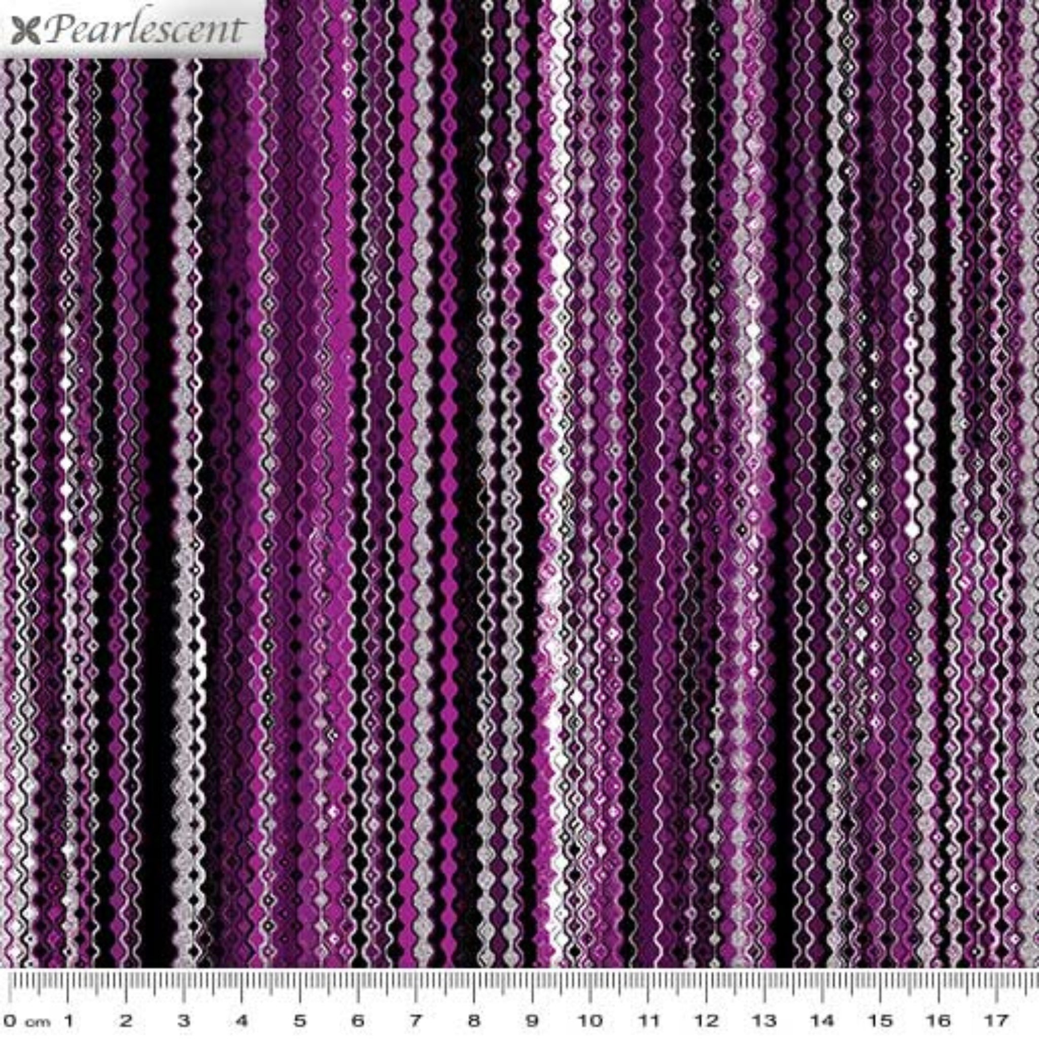 Vertical beaded stripe magenta berry pink pearlescent fabric for elegant quilts and sophisticated patchwork projects