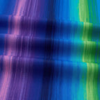 Painterly ombré stripe purple mauve cobalt blue teal iridescent sheen digital print fabric for bargello quilts lone star blocks cushion covers quilt backing tote bags and jacket linings