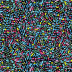 Stained glass mosaic pink blue turquoise yellow green purple fabric for modern quilts cushions tote bags and patchwork sewing projects