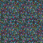 Stained glass mosaic pink blue turquoise yellow green purple fabric for modern quilts cushions tote bags and patchwork sewing projects