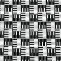Piano keys novelty geo black white fabric for music quilts music teacher gifts and musician sewing projects