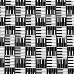 Piano keys novelty geo black white fabric for music quilts music teacher gifts and musician sewing projects