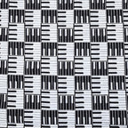 Piano keys novelty geo black white fabric for music quilts music teacher gifts and musician sewing projects