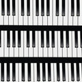 Grand piano keys black white novelty music fabric for music lovers quilts piano teacher gifts and patchwork sewing