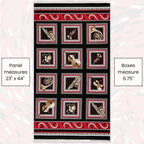 Musical Moments boxes panel black fabric trumpet piano saxophone cello violin for music teacher gifts musician quilts