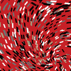 Red black white grey geo music fabric with swirling confetti for music teacher gifts musician quilts