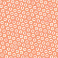 White button print coral orange novelty spots dots fabric for sewing quilts autumn Halloween harvest projects tote bags cushion covers patchwork blender