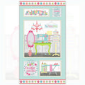 My Happy Place sewing room panel sewing machine dress form ironing board thread spools novelty fussy cut quilting cotton wall hanging cushion covers bag panels
