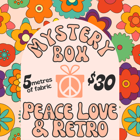 Mystery Box: Peace Love & Retro (5 metres)