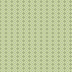 Flower-shaped geometric dots on pale green quilting cotton patchwork fabric blender for sewing projects