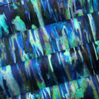 Watercolor stripe drips blue turquoise emerald green purple watercolour fabric for modern quilts art quilts and patchwork sewing projects