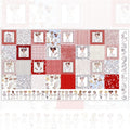 Novelty nurse medley panel red white with nurse portraits coordinates medical motifs and border strips fabric for nurse quilts wall hangings and healthcare gifts Loralie Harris Designs