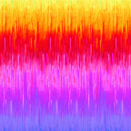 Neon rainbow ombré stripe digital print yellow orange red pink fuchsia purple blue turquoise lime green fabric for feature quilts bags and bold patchwork sewing projects