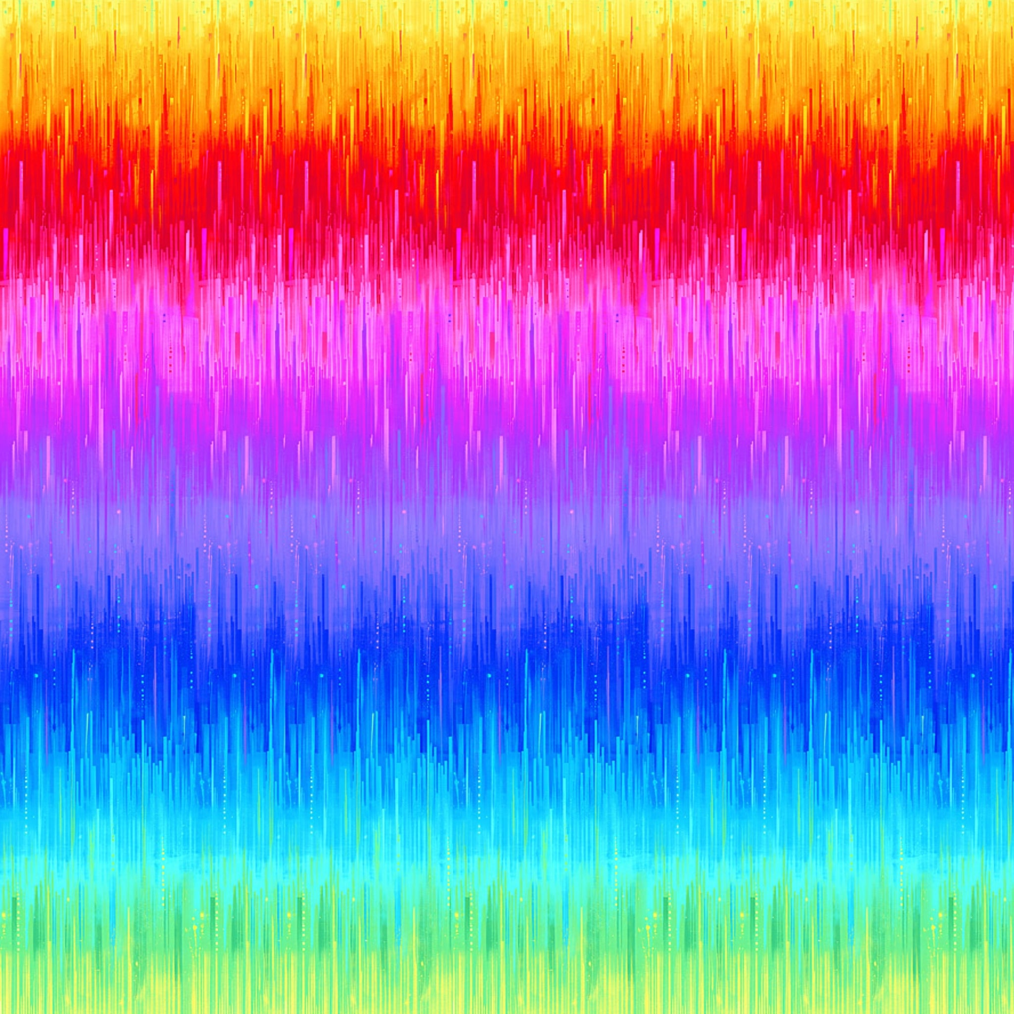 Neon rainbow ombré stripe digital print yellow orange red pink fuchsia purple blue turquoise lime green fabric for feature quilts bags and bold patchwork sewing projects
