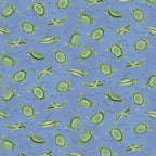 Green sea turtles fish denim blue novelty quilting fabric beach boys children's ocean quilts coastal projects