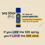 Odif 505 temporary adhesive glue stick 36g blue precise application transparent fabric basting appliqué quilting patchwork
