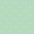 Tiny chicks clover buds white dots celery green ditsy fabric for baby quilts children's quilts nursery décor and sashing