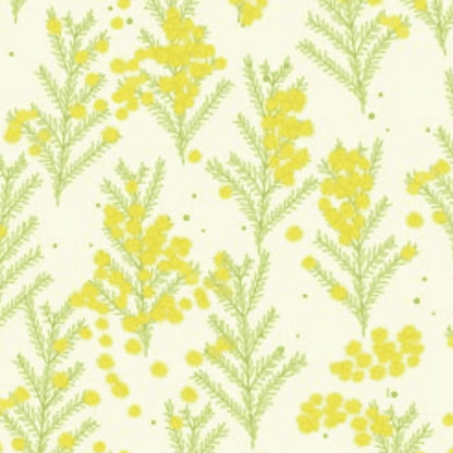 Outback Beauty Wattle Dance Cream - Amanda Joy Designs KK Fabrics - Three Wishes Patchwork Fabric