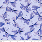 Purple dragonflies pearlescent dot details pale lavender background quilting fabric dragonfly lovers patchwork sewing projects