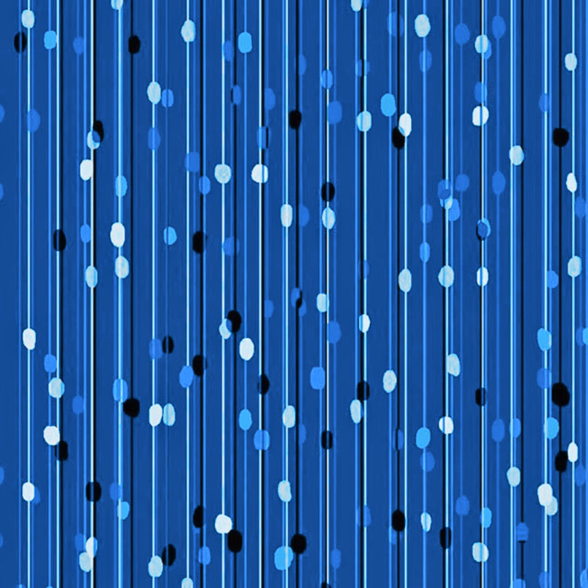 Blue navy pearlescent bead drops vertical lines peacock blue background blender quilting fabric elegant quilts sashing borders