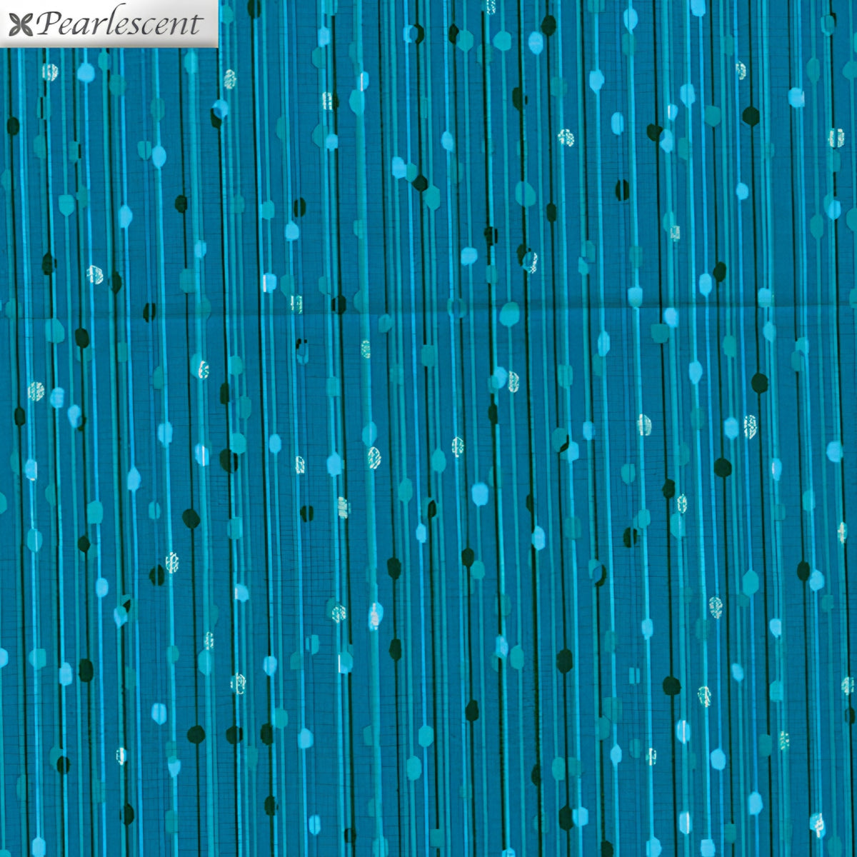 Teal black pearlescent bead drops vertical lines dark teal background blender quilting fabric elegant quilts sashing borders
