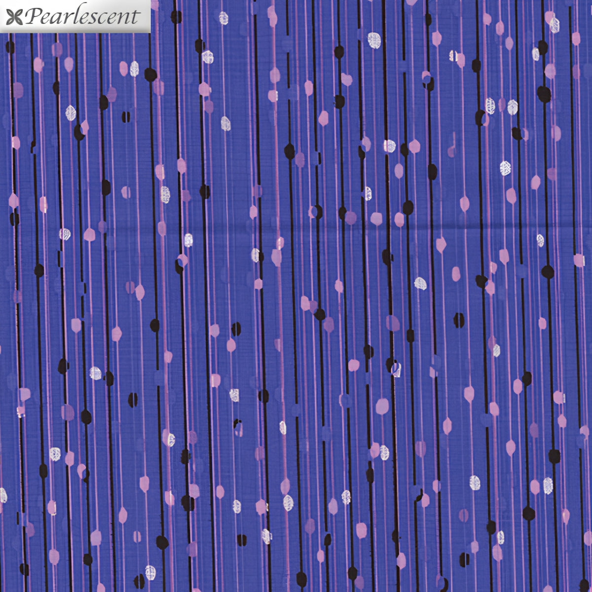 Pink black pearlescent bead drops vertical lines iris purple background blender quilting fabric patchwork sewing projects