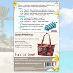 Riviera handbag sewing pattern zipper top bag with multiple pockets for quilting and patchwork sewing projects