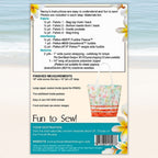 St Tropez tote bag sewing pattern spacious everyday bag with zipper pockets for quilting and patchwork sewing