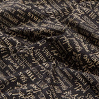 Family words quilting fabric black — cherish gather roots blessed — novelty word print for quilts and heartfelt home gifts