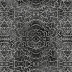 Scrolling filigree damask charcoal grey black blender quilting fabric patchwork sewing projects