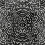 Scrolling filigree damask charcoal grey black blender quilting fabric patchwork sewing projects