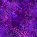 Feathery flourish motifs deep violet magenta purple blender quilting fabric patchwork sewing projects