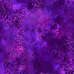 Feathery flourish motifs deep violet magenta purple blender quilting fabric patchwork sewing projects