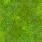 Densely packed overlapping leaves mid-green forest green bright apple green blender quilting fabric patchwork sewing projects